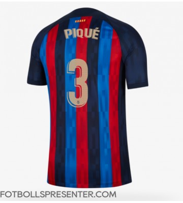 Barcelona Gerard Pique #3 Hemma Matchtröja 2022-23 Kortärmad